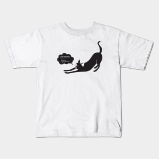 Black cat Kids T-Shirt